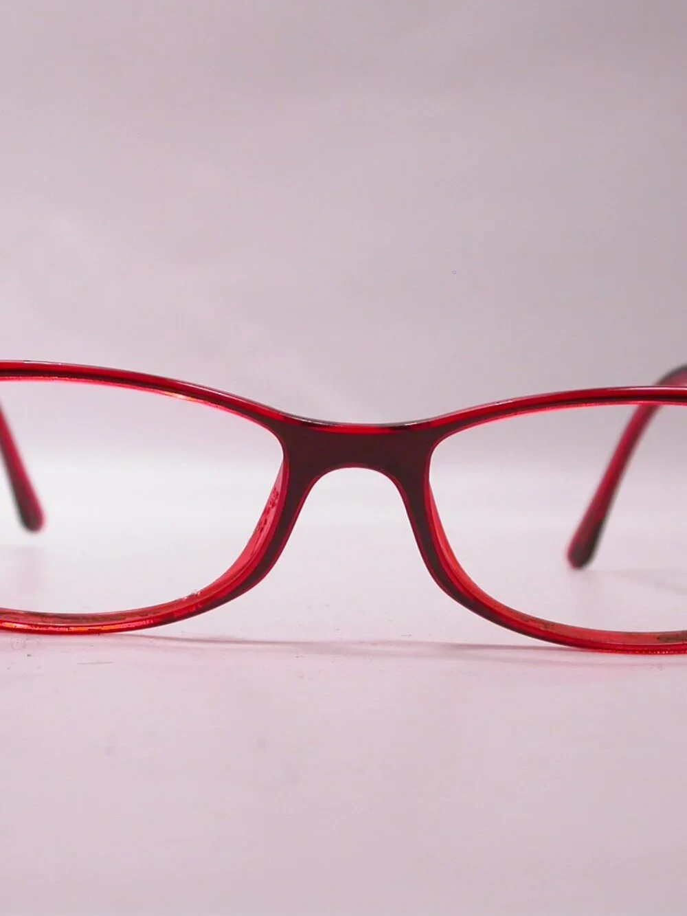 Silhouette Titan Flat Red Clear Light Weight Eyeglasses Made in Austria